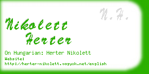 nikolett herter business card
